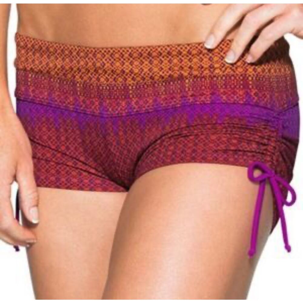 Athleta Rio Vista Scrunch Swim Short Side Cinch Size Small